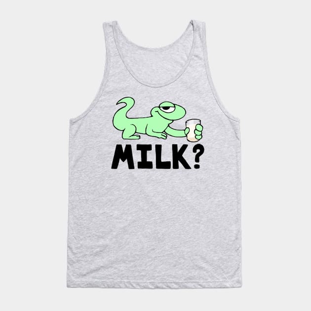 Lizard Milk (Black) Tank Top by BrendanScobal